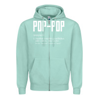 Seafoam Pop Pop Gifts Grandpa Fathers Day Pop-Pop Zipper Hoodie - SnappyArt