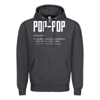 Smoke Pop Pop Gifts Grandpa Fathers Day Pop-Pop Zipper Hoodie - SnappyArt