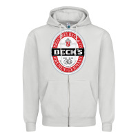 Dove Grey Beck’s-Dark Zipper Hoodie - SnappyArt