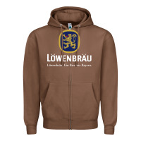 Chestnut lowenbrau Zipper Hoodie - SnappyArt