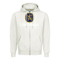 Oatmeal Heather lowenbrau Zipper Hoodie - SnappyArt