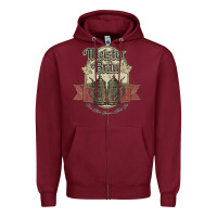 Burgundy meister brau 1891, beer Zipper Hoodie - SnappyArt