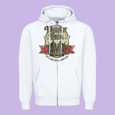 Meister Brau 1891, Beer Zipper Hoodie Designed By Snappyart