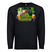 Black let's get lucked up charolais and black angus bull Premium Sweatshirt - RanaPortraitStore