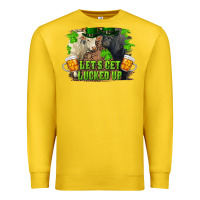 Lemon let's get lucked up charolais and black angus bull Premium Sweatshirt - RanaPortraitStore