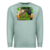 Seafoam let's get lucked up charolais and black angus bull Premium Sweatshirt - RanaPortraitStore