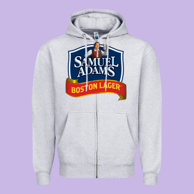 Samuel Adams Zipper Hoodie Designed By Snappyart