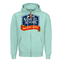 Seafoam samuel adams Zipper Hoodie - SnappyArt