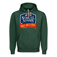 Sports Green samuel adams Zipper Hoodie - SnappyArt