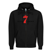 Black Seagrams 7 Bk 1.png Zipper Hoodie - SnappyArt