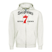 Oatmeal Heather Seagrams 7 Bk 1.png Zipper Hoodie - SnappyArt