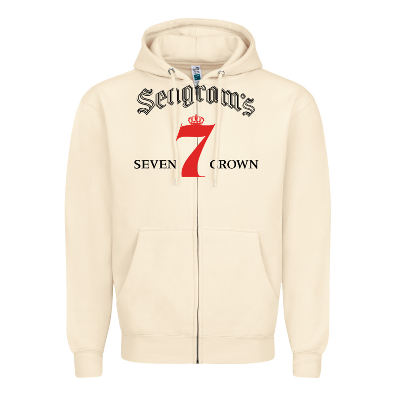 Seagrams 7 Bk 1.png Zipper Hoodie by SnappyArt | Teevron