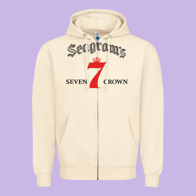 Seagrams 7 Bk 1.png Zipper Hoodie Designed By Snappyart
