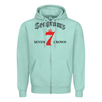 Seafoam Seagrams 7 Bk 1.png Zipper Hoodie - SnappyArt