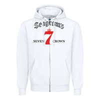 White Seagrams 7 Bk 1.png Zipper Hoodie - SnappyArt