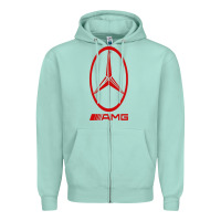Seafoam amg Zipper Hoodie - SnappyArt