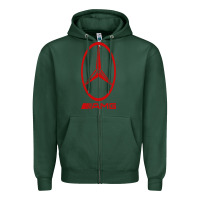 Sports Green amg Zipper Hoodie - SnappyArt