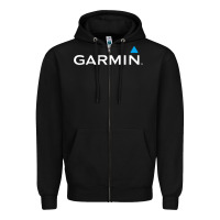 Black Official Garmin Original Merchandise Zipper Hoodie - SnappyArt