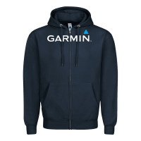 Navy Official Garmin Original Merchandise Zipper Hoodie - SnappyArt