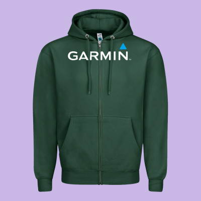 Official Garmin Original Merchandise Zipper Hoodie Designed By Snappyart