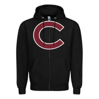 Black colgate vintage Zipper Hoodie - SnappyArt
