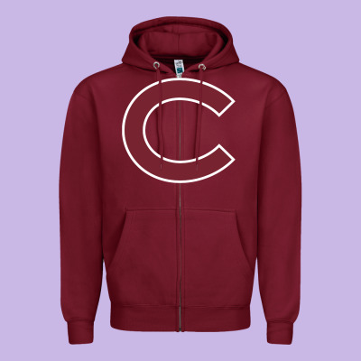 Colgate Vintage Zipper Hoodie Designed By Snappyart