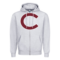 Heather Grey colgate vintage Zipper Hoodie - SnappyArt
