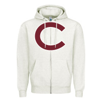 Oatmeal Heather colgate vintage Zipper Hoodie - SnappyArt