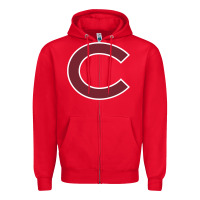 Red colgate vintage Zipper Hoodie - SnappyArt