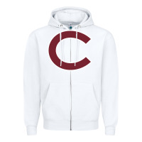 White colgate vintage Zipper Hoodie - SnappyArt