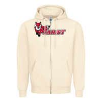 Sandshell cool,marist,red,foxes Zipper Hoodie - SnappyArt