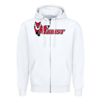 White cool,marist,red,foxes Zipper Hoodie - SnappyArt