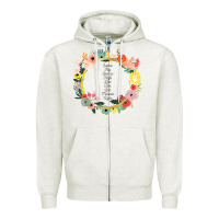 Oatmeal Heather Keeper of the Lost Cities Characters Flowers Zipper Hoodie - SnappyArt