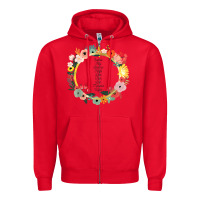 Red Keeper of the Lost Cities Characters Flowers Zipper Hoodie - SnappyArt
