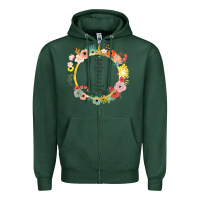 Sports Green Keeper of the Lost Cities Characters Flowers Zipper Hoodie - SnappyArt