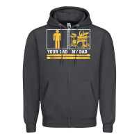 Smoke mens my dad is a drummer your dad not drum player father's day t shirt Zipper Hoodie - SnappyArt