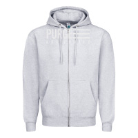 Heather Grey Purge And Purify Graphic Zipper Hoodie - SnappyArt