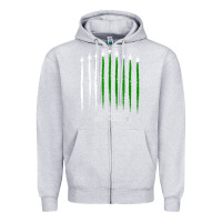 Heather Grey pakistan air force shirt   pakistani flag men women kids t shirt Zipper Hoodie - SnappyArt