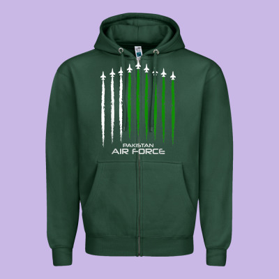 Pakistan Air Force Shirt   Pakistani Flag Men Women Kids T Shirt Zipper Hoodie Designed By Snappyart