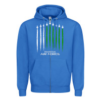 True Royal pakistan air force shirt   pakistani flag men women kids t shirt Zipper Hoodie - SnappyArt