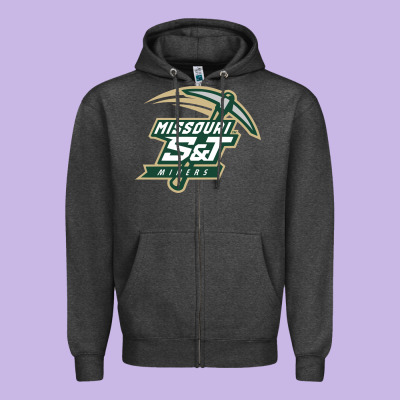 Missouri S&t Miners Zipper Hoodie Designed By Snappyart