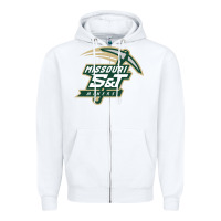 White Missouri S&T Miners Zipper Hoodie - SnappyArt