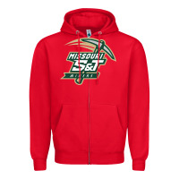 Red Missouri S&T Miners Zipper Hoodie - SnappyArt