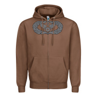 Chestnut Air Force Civil Engineer Badge Zipper Hoodie - SnappyArt