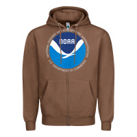 Chestnut noaa national oceanic and atmospheric administrati Zipper Hoodie - SnappyArt