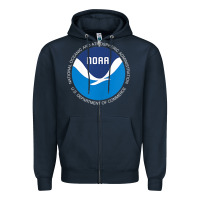 Navy noaa national oceanic and atmospheric administrati Zipper Hoodie - SnappyArt