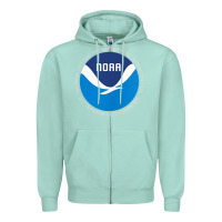 Seafoam noaa national oceanic and atmospheric administrati Zipper Hoodie - SnappyArt
