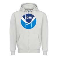Dove Grey noaa national oceanic and atmospheric administrati Zipper Hoodie - SnappyArt
