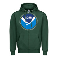 Sports Green noaa national oceanic and atmospheric administrati Zipper Hoodie - SnappyArt