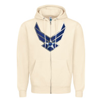 Sandshell US Air Force USAF Zipper Hoodie - SnappyArt
